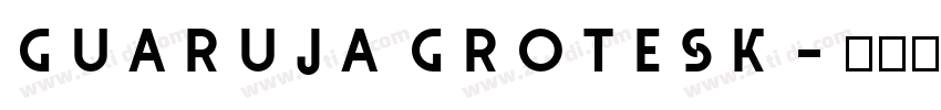 Guaruja Grotesk字体转换